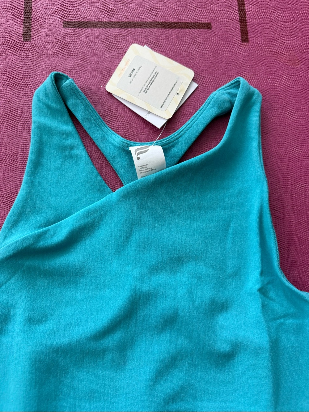 Fabletics SculptKnit Keyhole Built-In Bra Tank - Picture 2 of 5